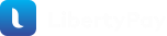 liberty pay logo with white text