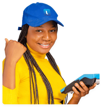 black lady on cap using pos