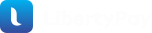 liberty pay logo with white text